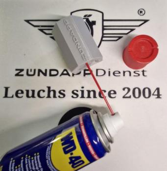 Zündappdienst Leuchs Kettenöler – Sauber. Präzise. Genial. Inklusiv Reinigungsbürste